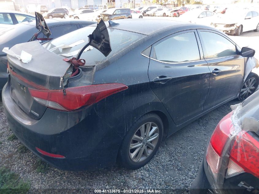 VIN KMHDH4AE1FU299541 2015 Hyundai Elantra, SE no.4