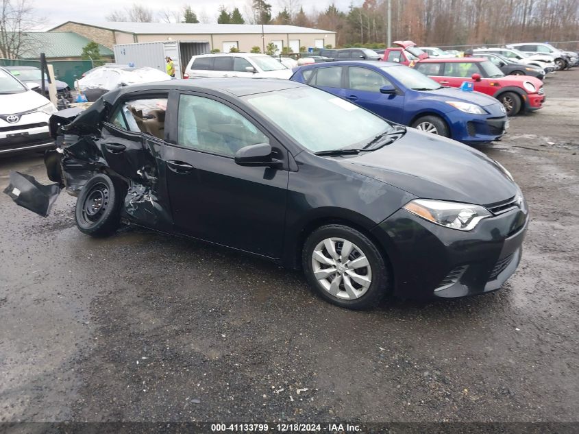 VIN 2T1BURHE4FC346973 2015 Toyota Corolla, LE no.1