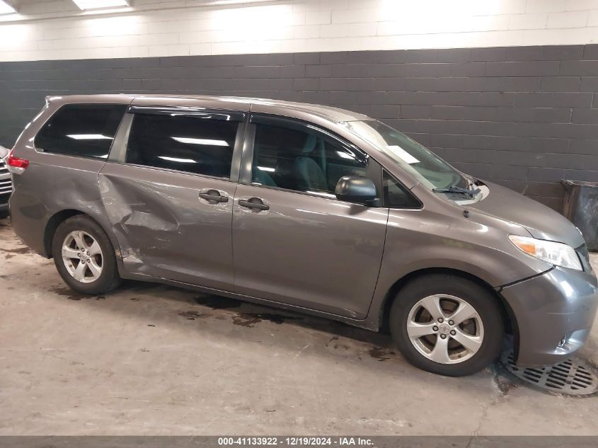 VIN 5TDZK3DC1DS282384 2013 Toyota Sienna, L V6 7 Pa... no.6