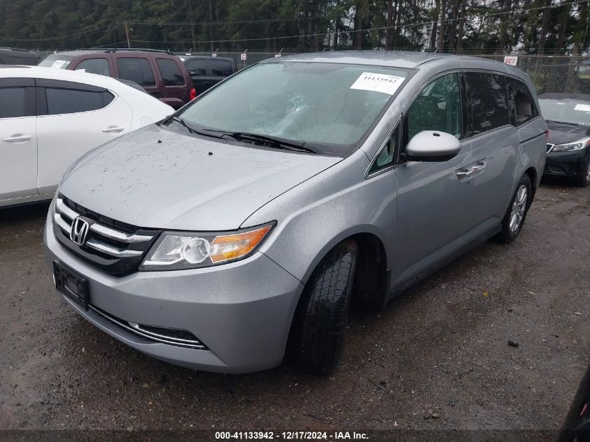 VIN 5FNRL5H35GB151406 2016 Honda Odyssey, SE no.2