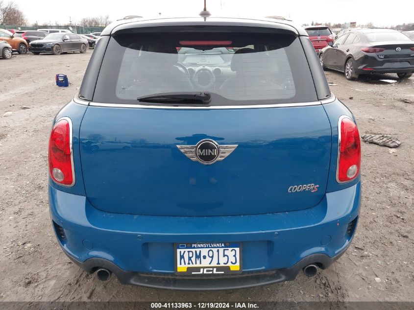 2012 Mini Cooper S Countryman VIN: WMWZC5C51CWM13160 Lot: 41133963