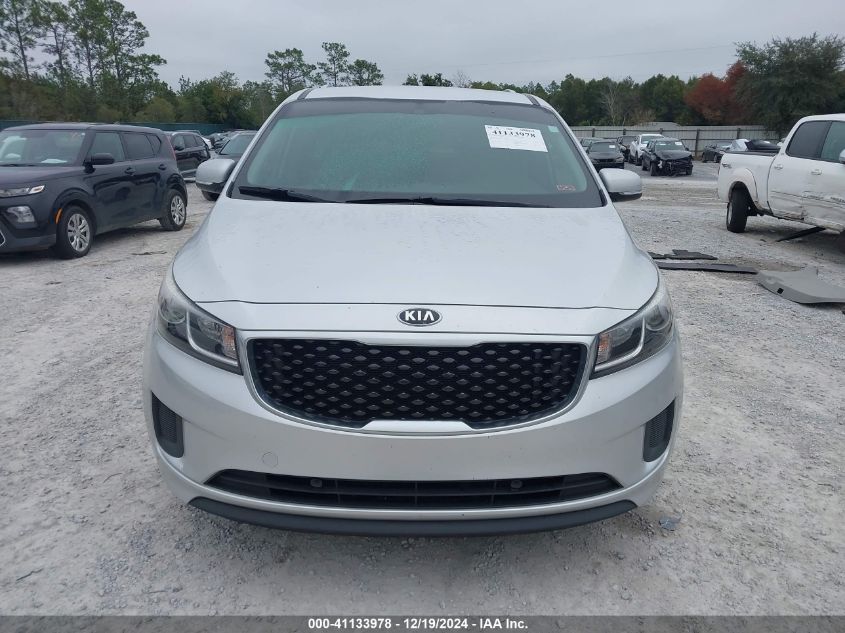 2016 Kia Sedona Lx VIN: KNDMB5C12G6202875 Lot: 41133978