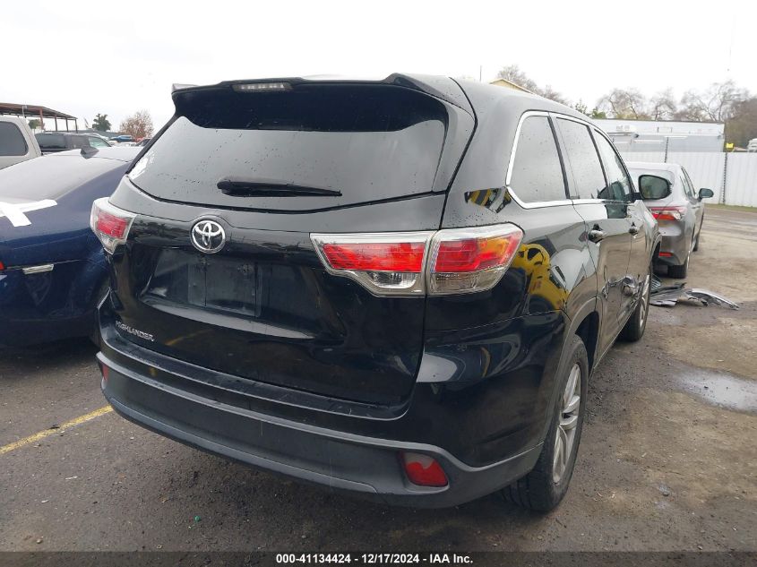 VIN 5TDZARFH5GS019348 2016 Toyota Highlander, LE no.4