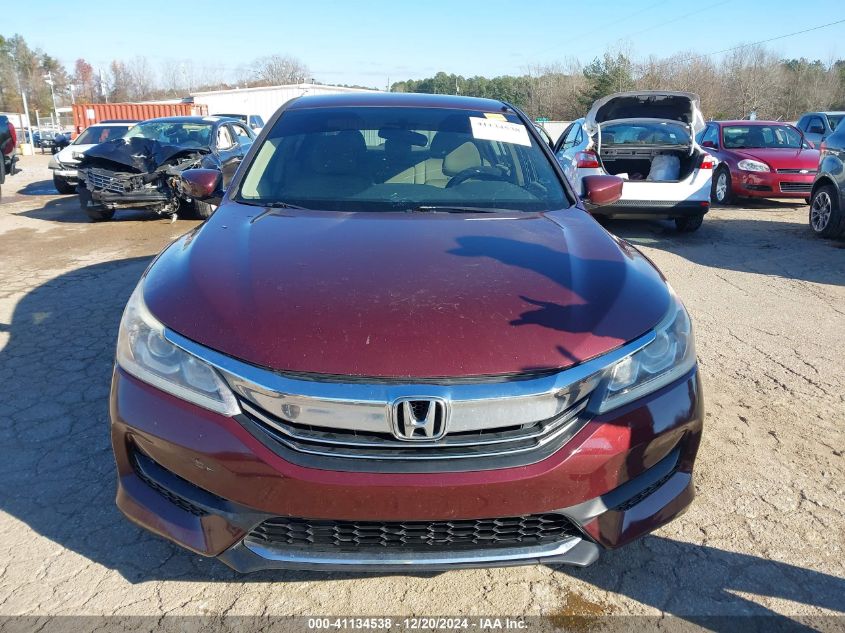 VIN 1HGCR2F30GA083466 2016 Honda Accord, LX no.12