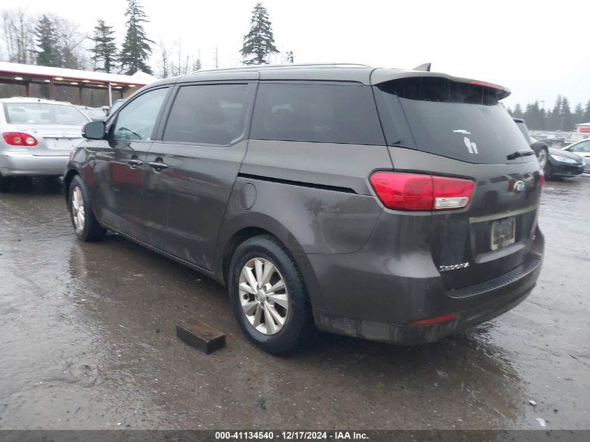 VIN KNDMB5C16F6063459 2015 KIA SEDONA no.3