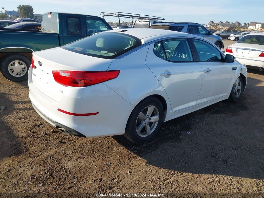 VIN 5XXGM4A78FG440447 2015 KIA Optima, LX no.4