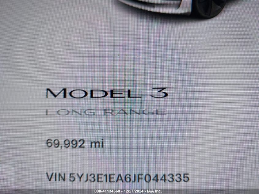 VIN 5YJ3E1EA6JF044335 2018 Tesla Model 3, Long Rang... no.15