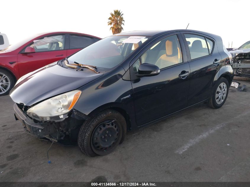 VIN JTDKDTB38D1538452 2013 Toyota Prius, C One no.2