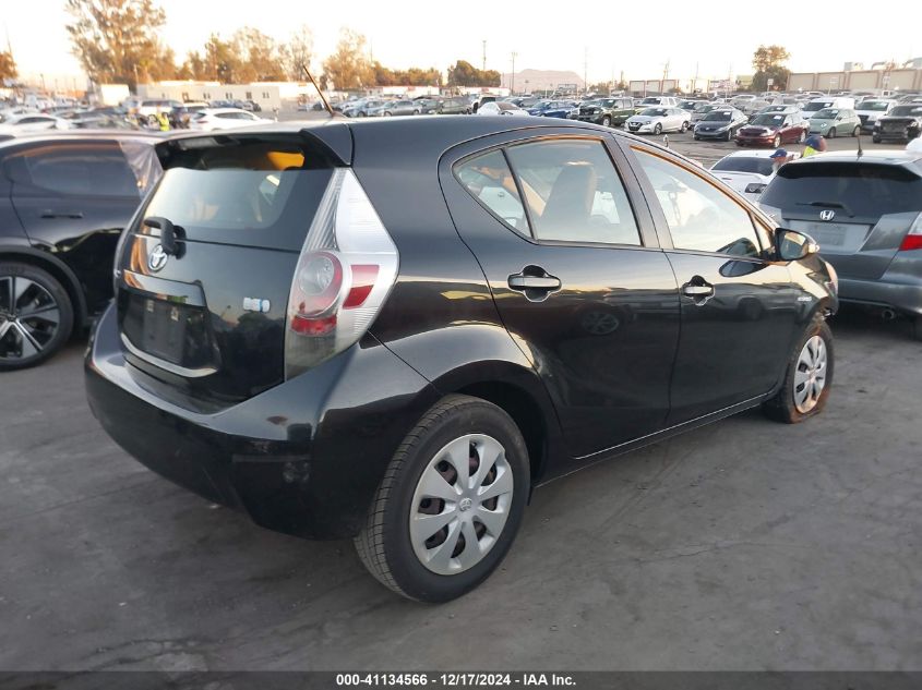 VIN JTDKDTB38D1538452 2013 Toyota Prius, C One no.4