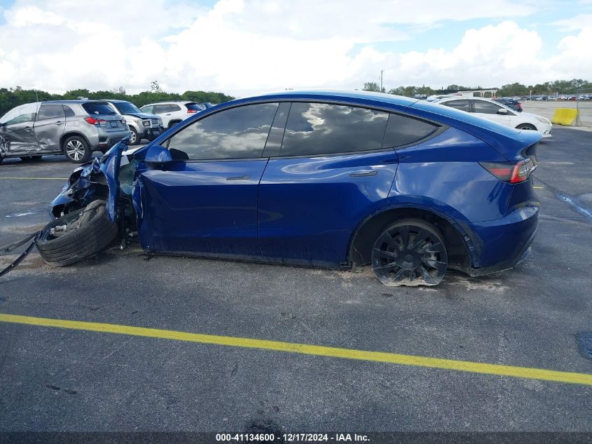 2021 Tesla Model Y Standard Range Rear-Wheel Drive VIN: 5YJYGDED4MF112857 Lot: 41134600