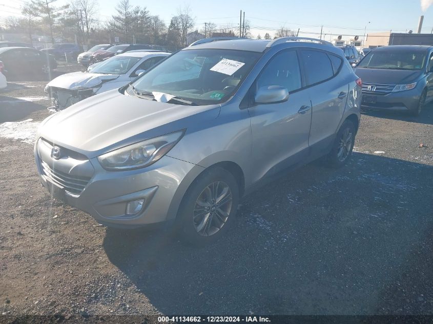 VIN KM8JUCAG6EU898718 2014 Hyundai Tucson, SE no.2