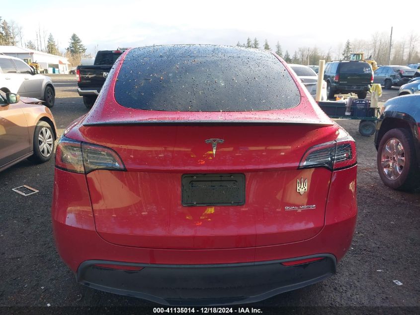 2023 Tesla Model Y Performance Dual Motor All-Wheel Drive VIN: 7SAYGDEF3PF843367 Lot: 41135014