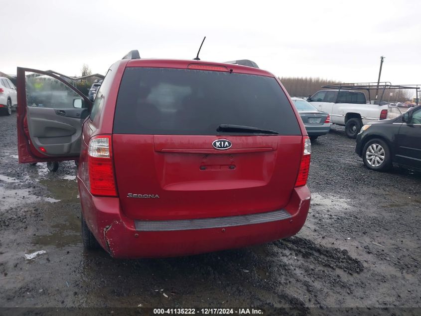 2010 Kia Sedona Lx VIN: KNDMG4C36A6344067 Lot: 41135222