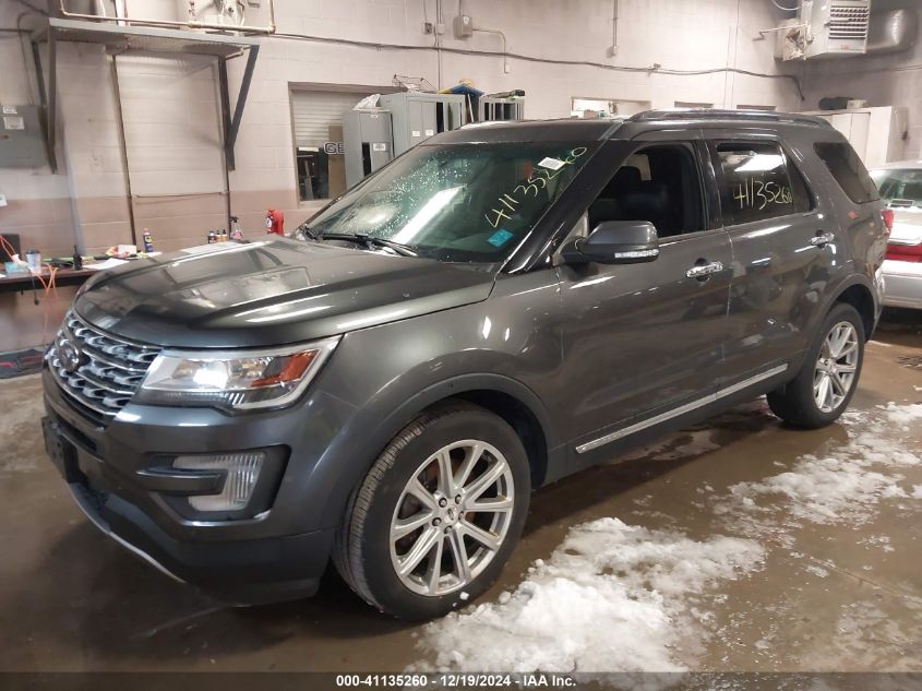 2017 Ford Explorer Limited VIN: 1FM5K8F86HGC15022 Lot: 41135260