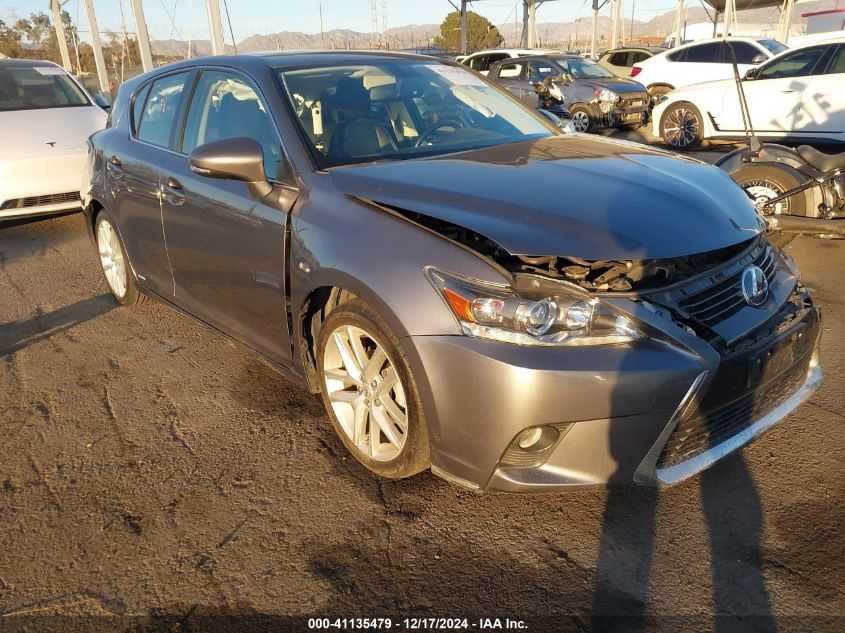 VIN JTHKD5BHXH2280165 2017 Lexus CT, 200H no.1