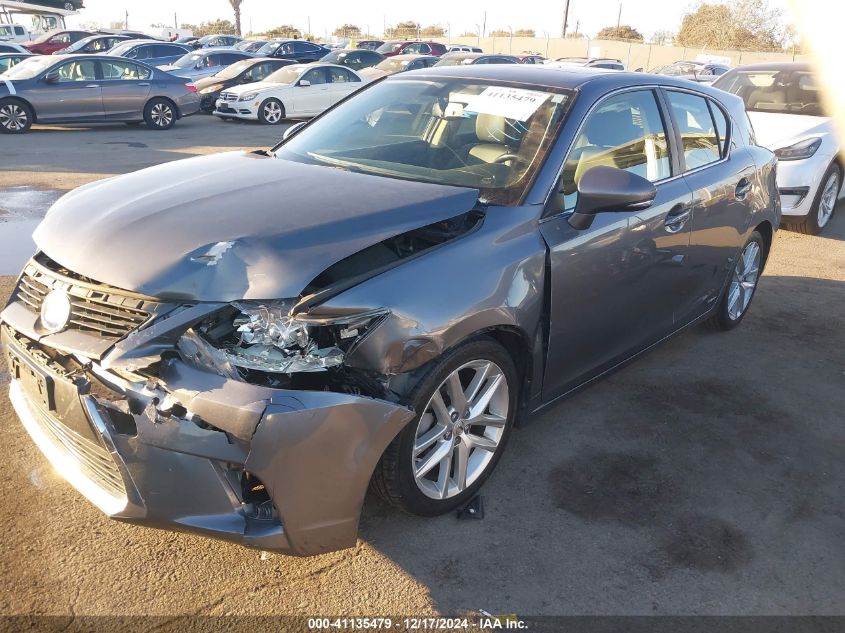 VIN JTHKD5BHXH2280165 2017 Lexus CT, 200H no.2