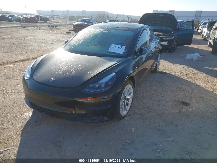 VIN 5YJ3E1EA6PF671366 2023 Tesla Model 3, Rear-Whee... no.2