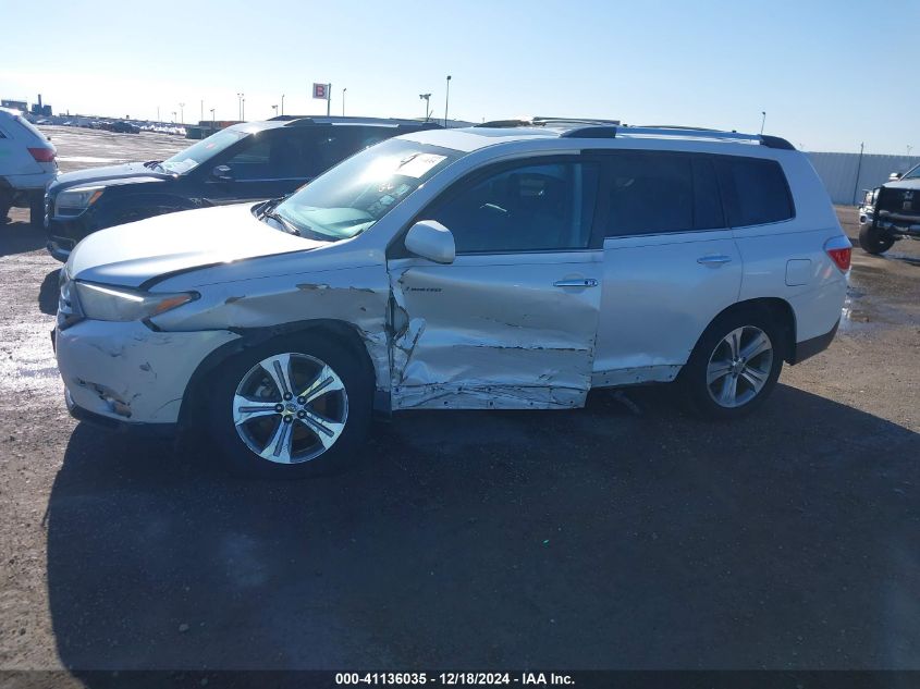 2013 TOYOTA HIGHLANDER LIMITED - 5TDYK3EH5DS136804