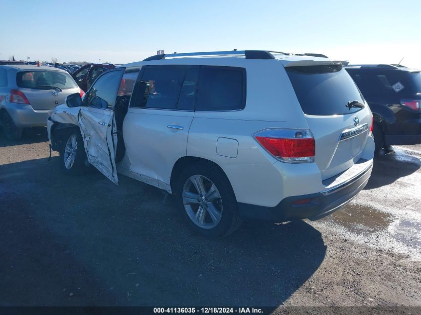 2013 TOYOTA HIGHLANDER LIMITED - 5TDYK3EH5DS136804