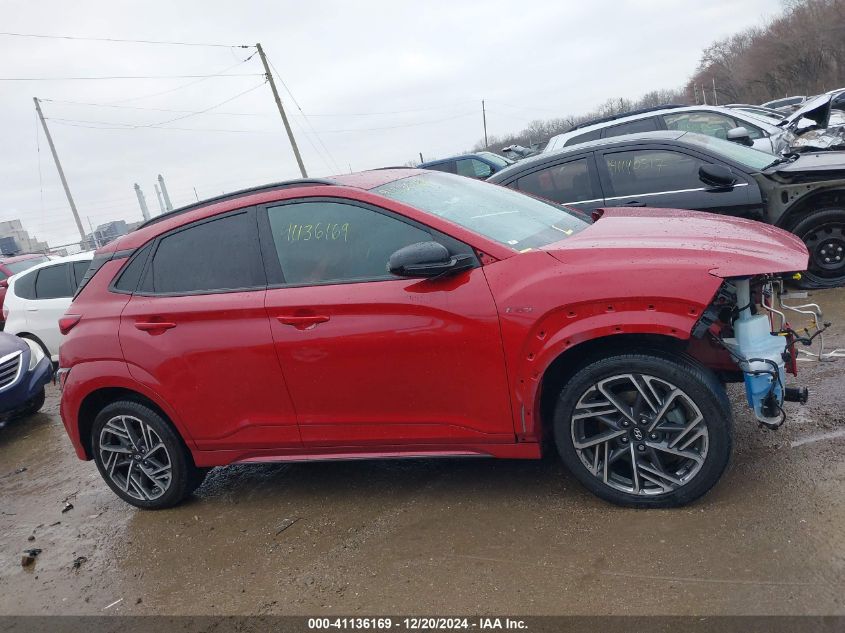 2022 Hyundai Kona N Line VIN: KM8K3CA39NU799962 Lot: 41136169