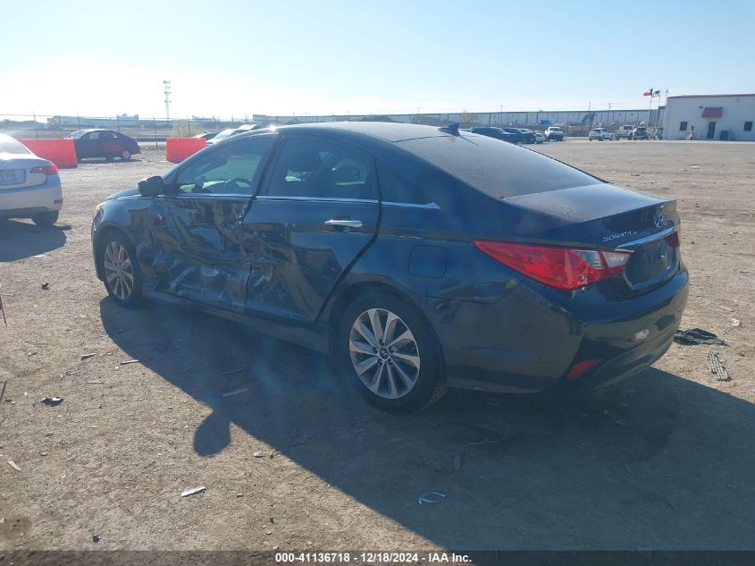 VIN 5NPEC4AC1EH911672 2014 Hyundai Sonata, Limited no.3