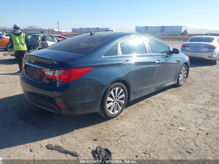 VIN 5NPEC4AC1EH911672 2014 Hyundai Sonata, Limited no.4