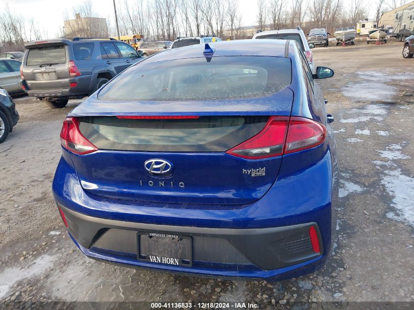 2021 Hyundai Ioniq Hybrid Blue VIN: KMHC65LC4MU252858 Lot: 41136833