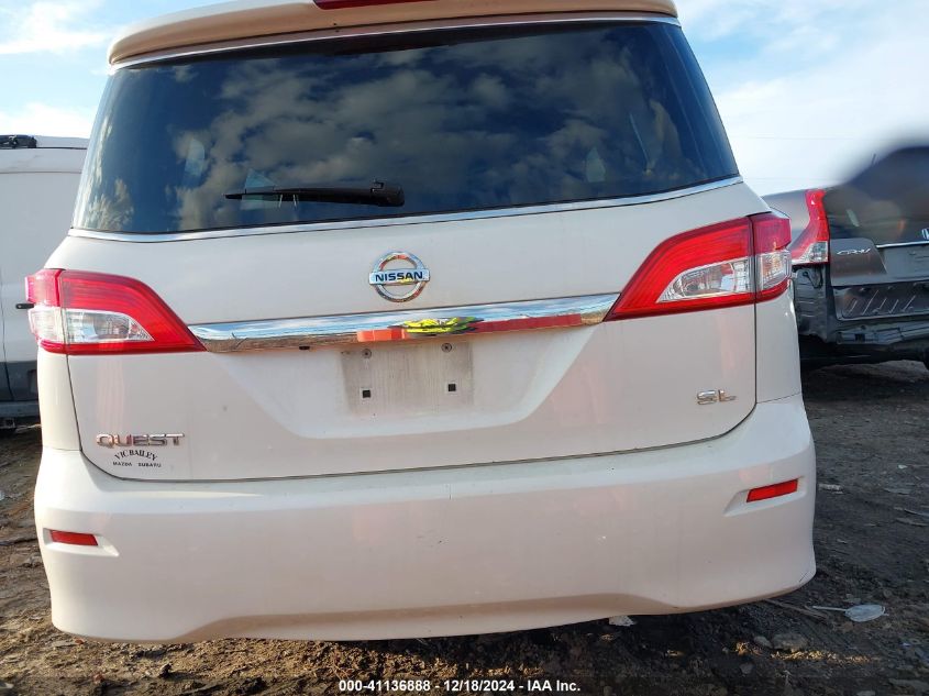 2015 Nissan Quest Sl VIN: JN8AE2KP6F9128067 Lot: 41136888