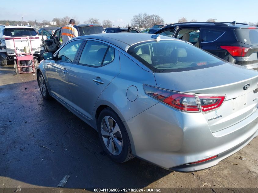 VIN KNAGN4AD5E5069833 2014 KIA Optima, Hybrid EX no.3