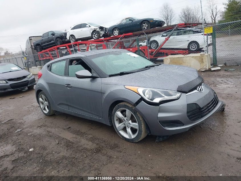 2012 Hyundai Veloster Black Int VIN: KMHTC6AD8CU051568 Lot: 41136958