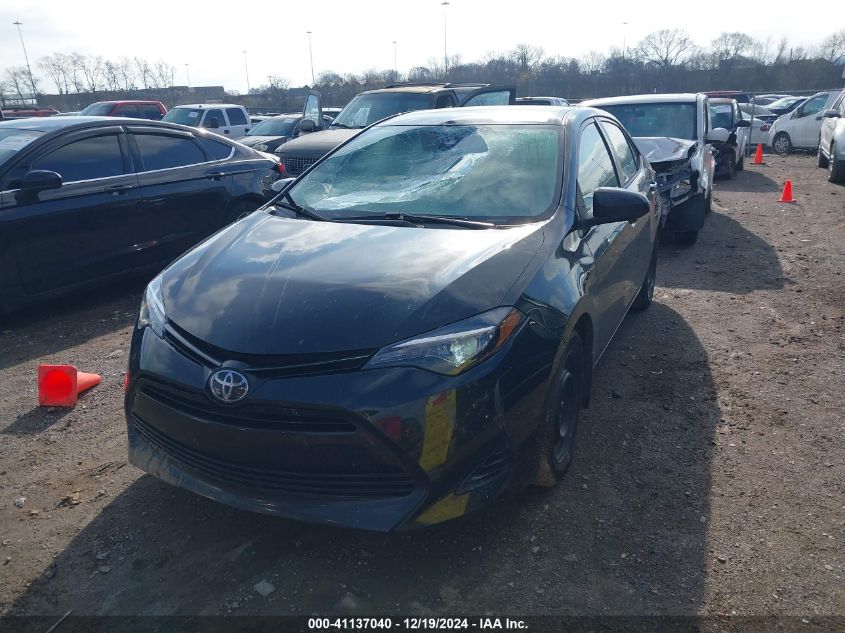 VIN 2T1BURHE7KC201338 2019 Toyota Corolla, LE no.2