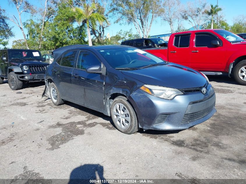 VIN 2T1BURHEXGC695833 2016 TOYOTA COROLLA no.1