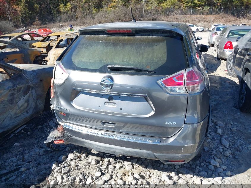 2015 Nissan Rogue S VIN: KNMAT2MV1FP508555 Lot: 41137330