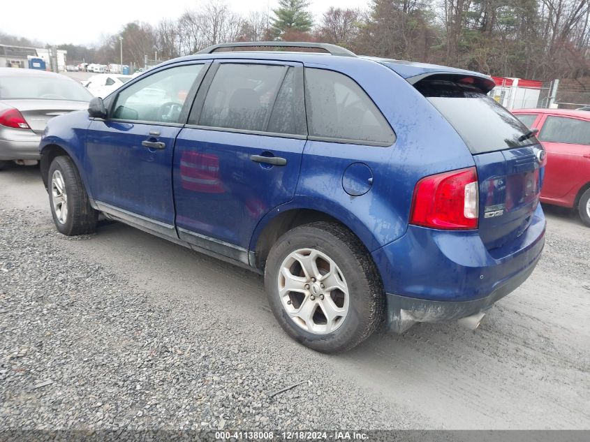 VIN 2FMDK4GCXDBC25240 2013 Ford Edge, SE no.3