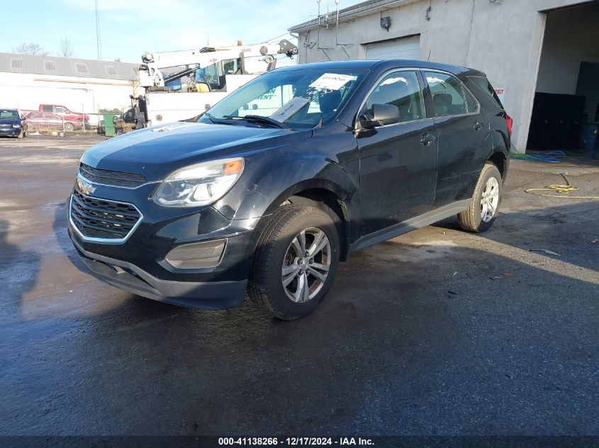 VIN 2GNFLEEK7G6269579 2016 Chevrolet Equinox, LS no.2