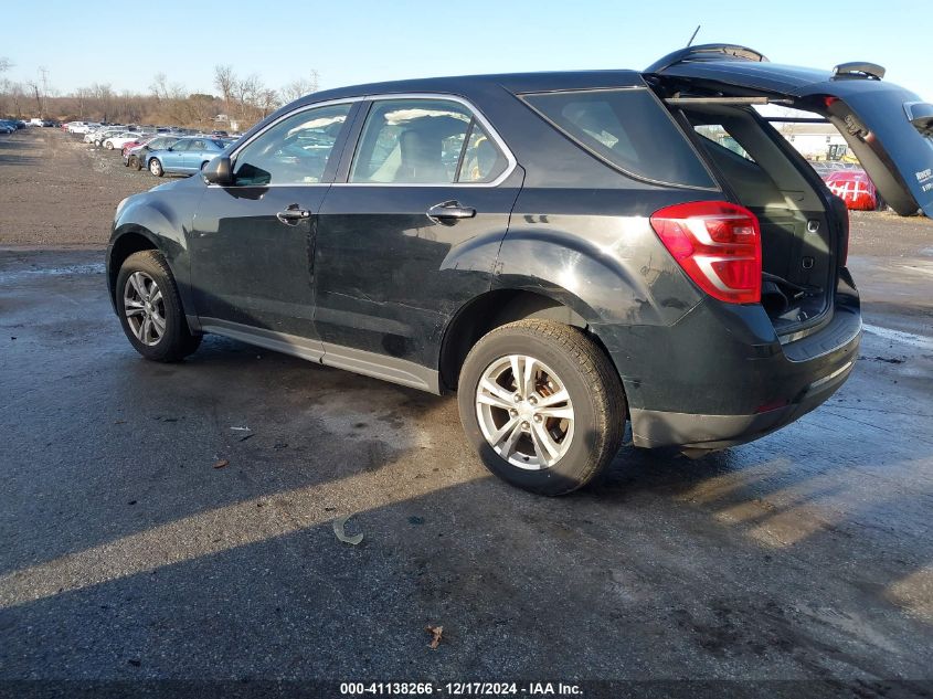 VIN 2GNFLEEK7G6269579 2016 Chevrolet Equinox, LS no.3