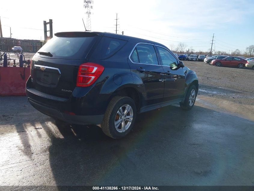 VIN 2GNFLEEK7G6269579 2016 Chevrolet Equinox, LS no.4