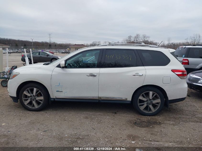 2014 Nissan Pathfinder Hybrid VIN: 5N1CR2MM2EC658612 Lot: 41138339