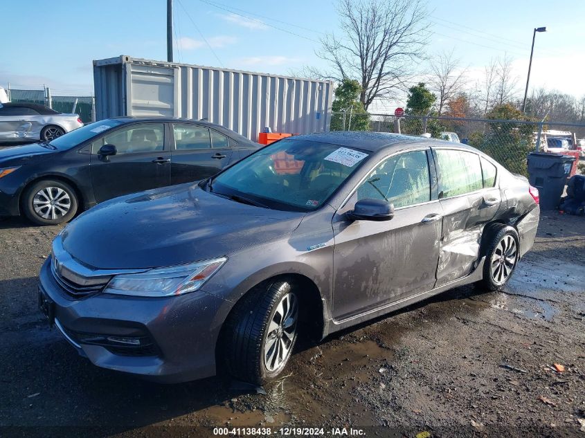 VIN JHMCR6F76HC027870 2017 Honda Accord, Hybrid Tou... no.2