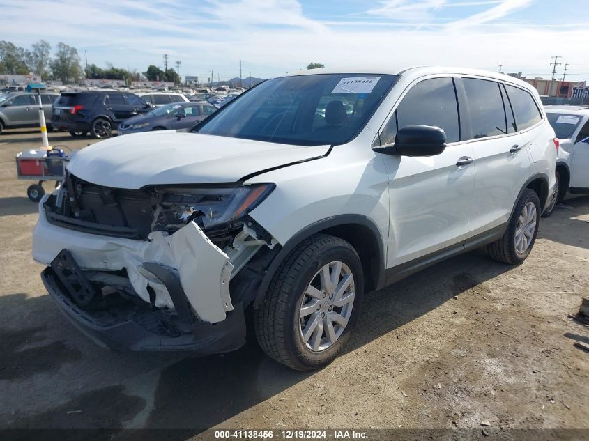 VIN 5FNYF5H13KB022798 2019 HONDA PILOT no.2