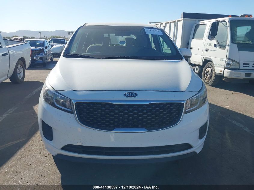 2017 Kia Sedona L VIN: KNDMA5C14H6278702 Lot: 41138597