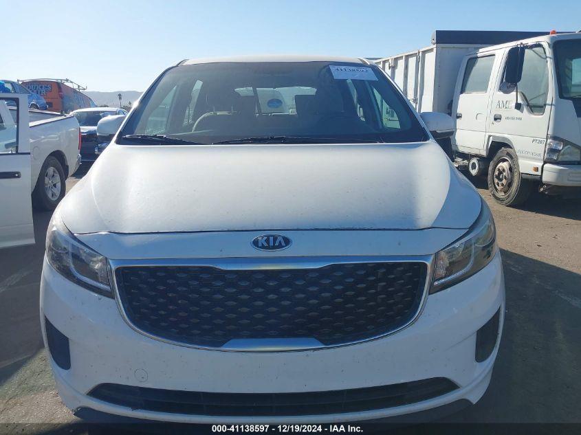 2017 Kia Sedona L VIN: KNDMA5C14H6278702 Lot: 41138597