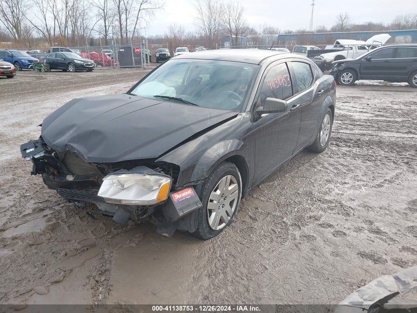 Vin: 1c3cdzab1cn253104, lot: 41628978, dodge avenger se 20122