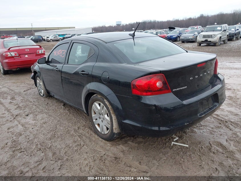 Vin: 1c3cdzab1cn253104, lot: 41628978, dodge avenger se 20123