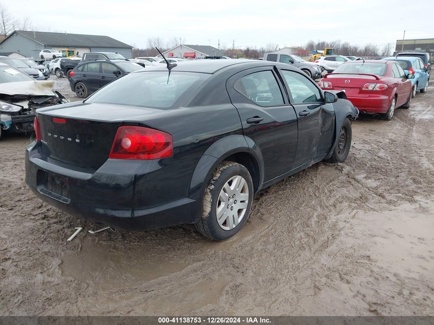 Vin: 1c3cdzab1cn253104, lot: 41628978, dodge avenger se 20124