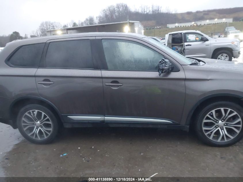 2018 Mitsubishi Outlander Es/Le/Se/Sel VIN: JA4AZ3A33JZ070992 Lot: 41138890