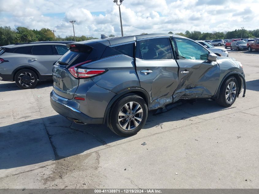 VIN 5N1AZ2MG1HN115066 2017 Nissan Murano, S no.4