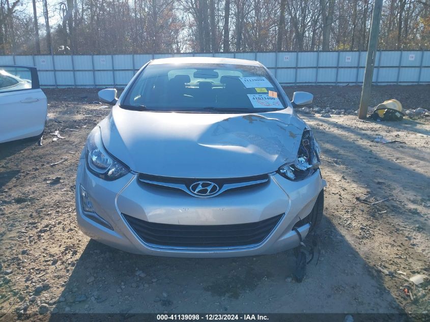 2016 Hyundai Elantra Se VIN: KMHDH4AE7GU589865 Lot: 41139098