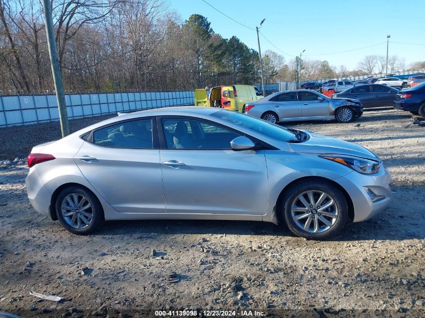 2016 Hyundai Elantra Se VIN: KMHDH4AE7GU589865 Lot: 41139098