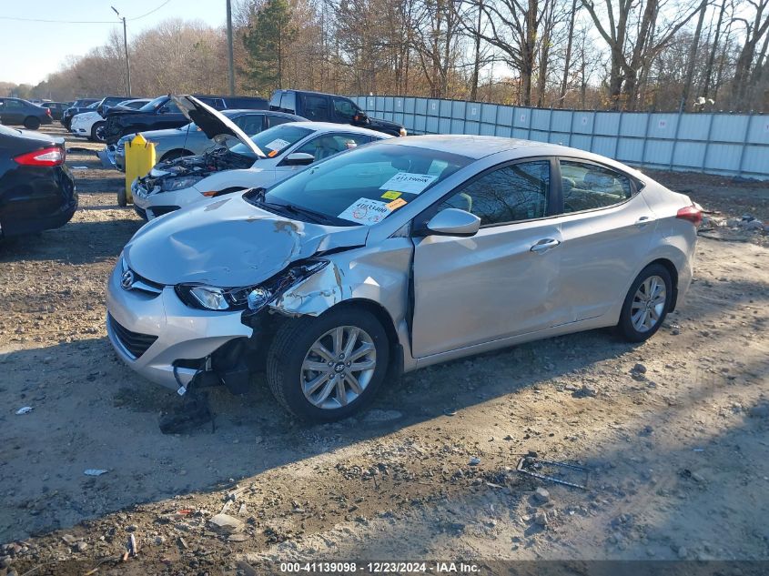 2016 Hyundai Elantra Se VIN: KMHDH4AE7GU589865 Lot: 41139098